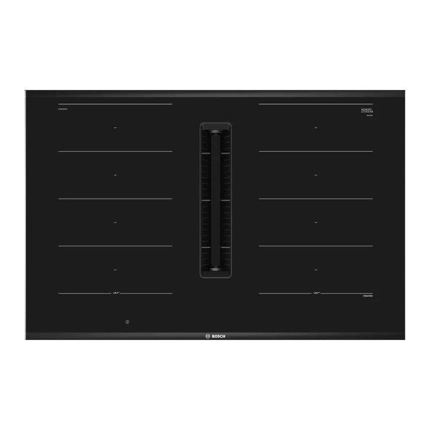 Bosch Serie 8 PXX875D67E hob Black Built-in 80 cm Zone induction hob 4 zone(s) Built-in hood – 2