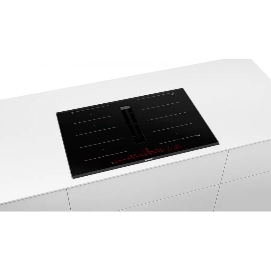 Bosch Serie 8 PXX875D67E plīts virsmas sildelements Melns Iebūvēts 80 cm Zonas indukcijas plīts 4 zo – 4