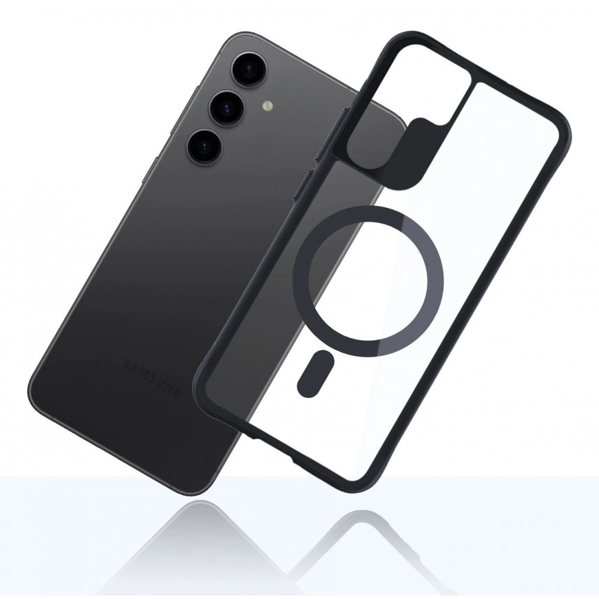 3MK Satin Armor MagCase matkapuhelimen suojakotelo 17 cm (6.7") Suojus musta, Läpinäkyvä – 3