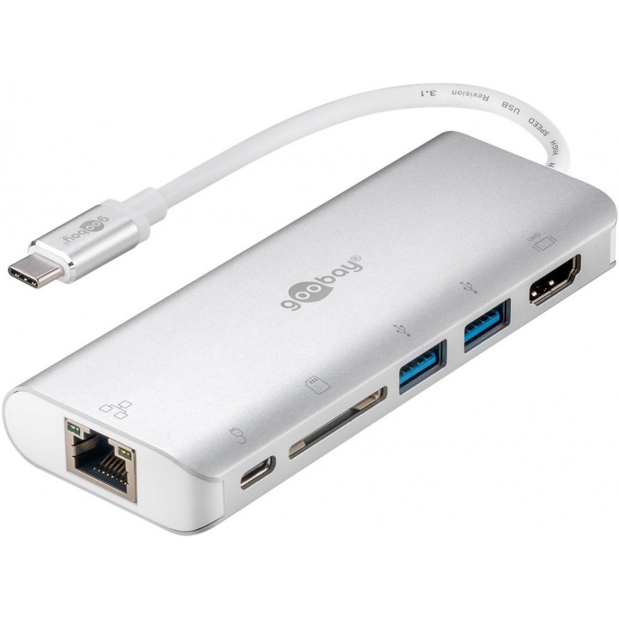 Goobay 76788 dokstacija USB Veids-C Sudrabs – 2