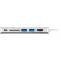 Goobay 76788 sülearvuti dokk ja pordireplikaator USB tüüp-C Hõbe Goobay 76788 sülearvuti dokk ja pordireplikaator USB tüüp-C Hõbe