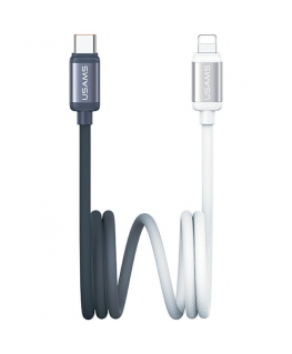 Cable USAMS Bicolor Series SJ757 PD 30W USB-C|Lightning 1.2m bl