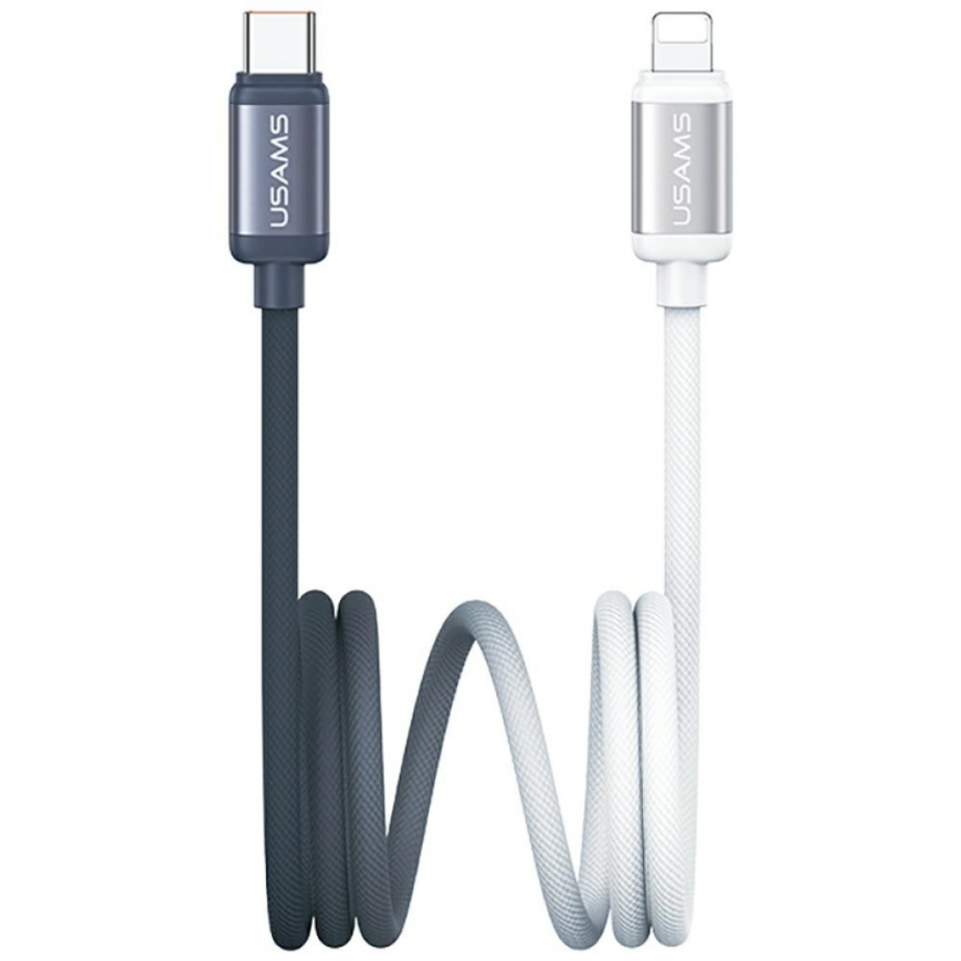 Cable USAMS Bicolor Series SJ757 PD 30W USB-C|Lightning 1.2m bl
