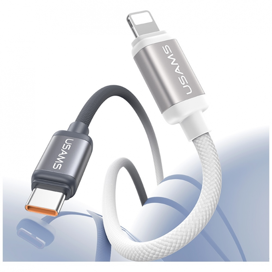 Cable USAMS Bicolor Series SJ757 PD 30W USB-C|Lightning 1.2m bl – 4