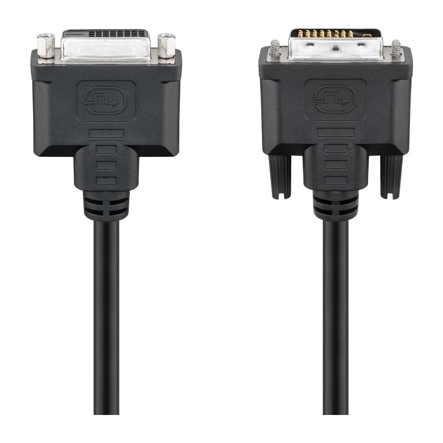 Goobay 50855 DVI kabelis 2 m DVI-D Juoda