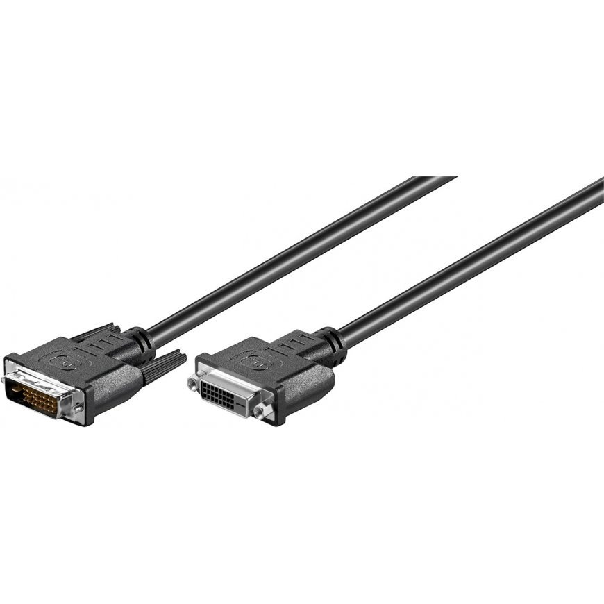 Goobay 50855 DVI kabelis 2 m DVI-D Juoda – 2