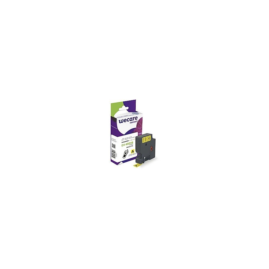 Armor K80003W4 label-making tape Black on yellow