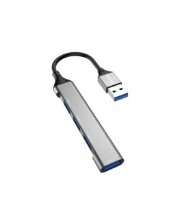 DUDAO 4-IN-1 multi-functional USB hub Charging Проводная USB 3.2 Gen 1 (3.1 Gen 1) Type-A Серый