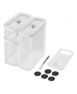 ZWILLING 1026082 Taisnleņķa Konteiners 5,4 L Caurspīdīgs, Balts 5 pcs