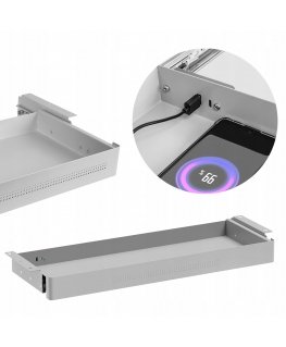 „Spacetronik SPB172“ pilkas XL dydžio USB stalo stalčius