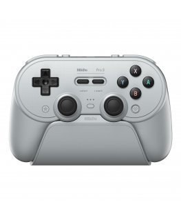 8BitDo Pro 3 Bluetooth Gamepad Gray peliohjain PC/SWITCH, harmaa