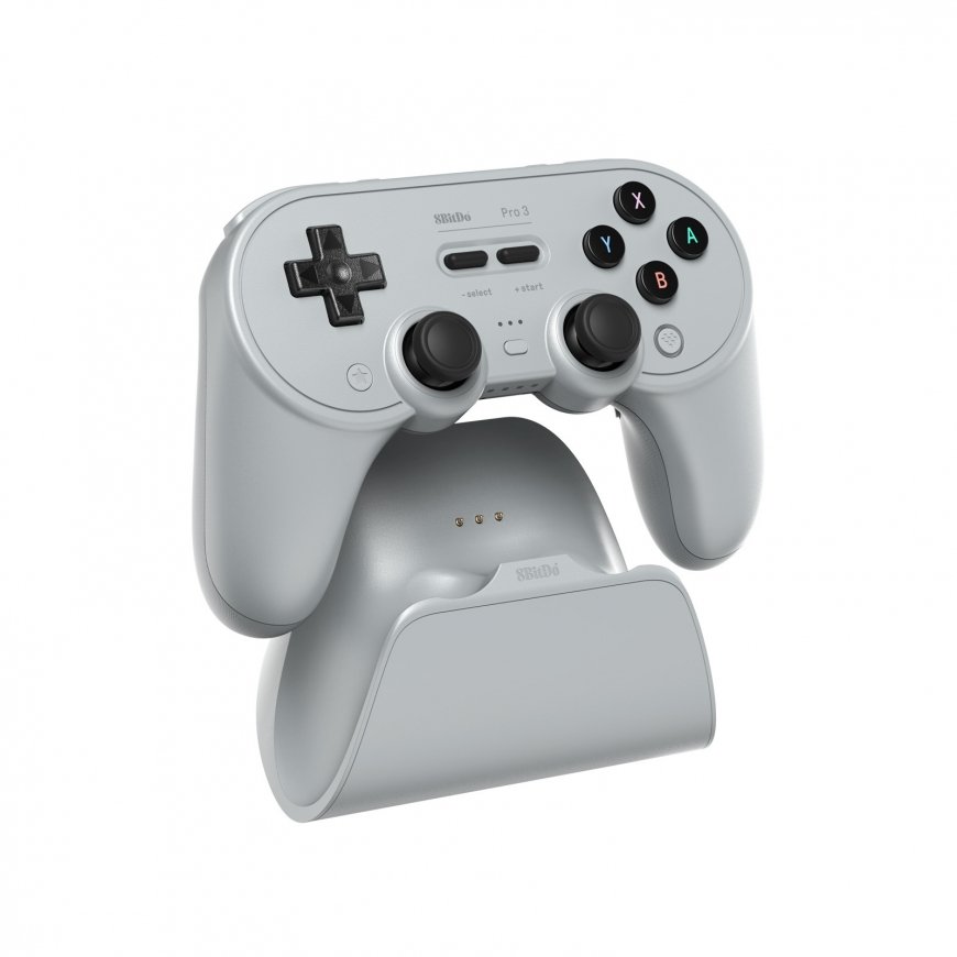 8BitDo Pro 3 Bluetooth Gamepad Gray peliohjain PC/SWITCH, harmaa – 2