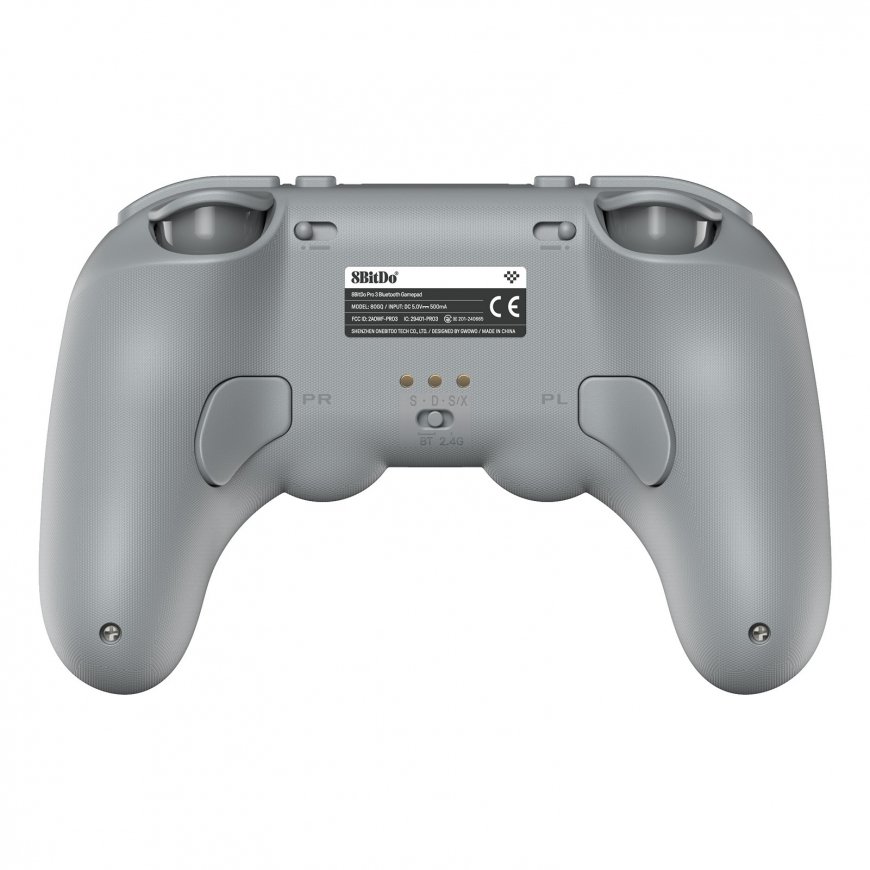 8BitDo Pro 3 Bluetooth Gamepad Gray peliohjain PC/SWITCH, harmaa – 3