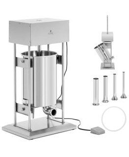 Royal Catering Elektrinis vertikalus dešrų kimštuvas, 4 piltuvėliai, 20 l, 300 W