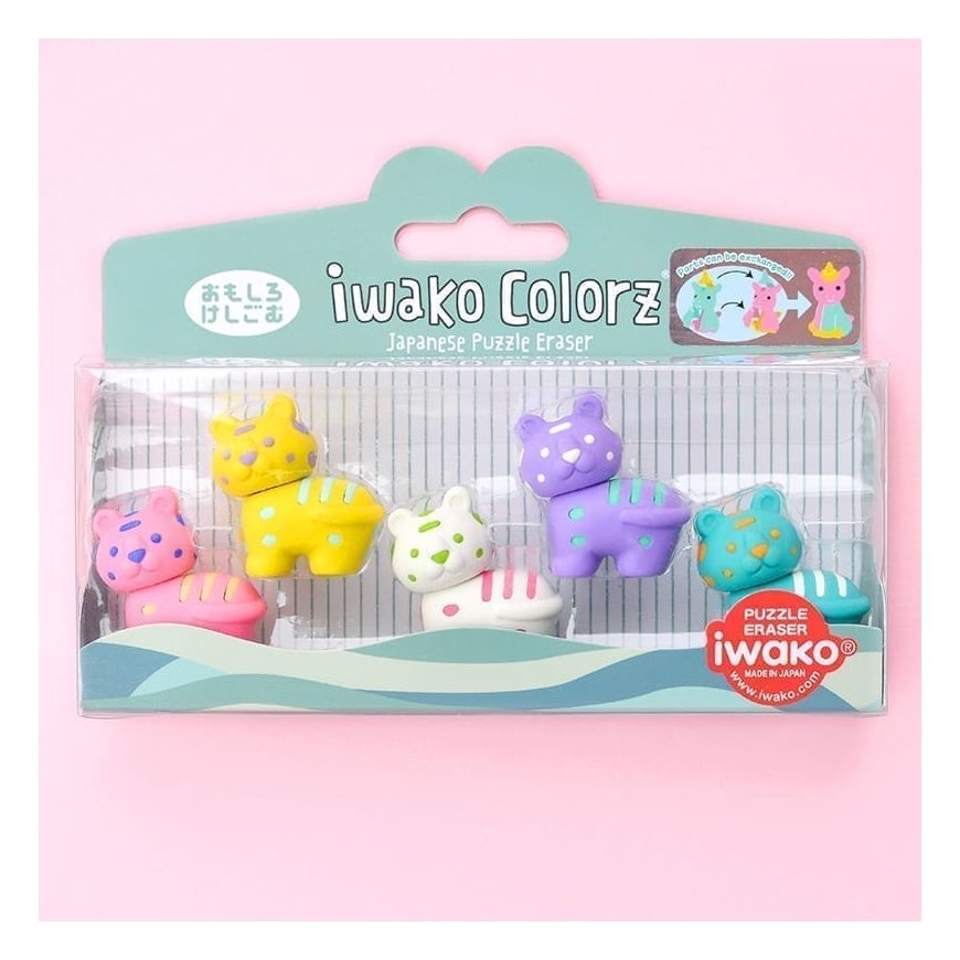 IWAKO trintukų – dėlionių rinkinys „COLORZ – Tiger” – 2