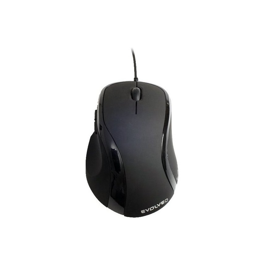 Evolveo ML-507B mouse Office Right-hand USB Type-A Laser 1600 DPI