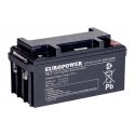 EUROPOWER AGM baterija EPS serija 12V 65Ah (tarnavimo laikas 8-12 metų) EUROPOWER AGM baterija EPS serija 12V 65Ah (tarnavimo laikas 8-12 metų)