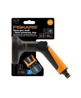 Fiskars Purškimo pistoletas TC+CF Žarnos jungtis 13mm, STOP