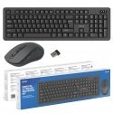 Savio KB-03 tastatūra Pele iekļauta Mājas/Biroja USB QWERTY Amerikāņu angļu valoda Melns