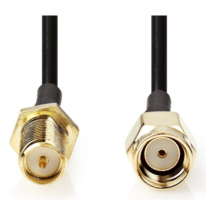 Nedis CSGL02210BK50 koaksiaalikaapeli RG-174 5 m RP-SMA musta – 2