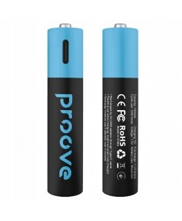 Proove Akumulatorki AAA 740mWh 2vnt. juoda/juodas