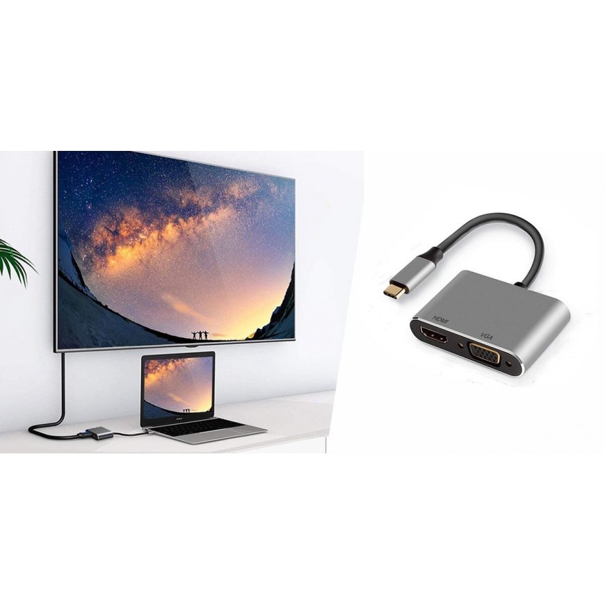 Spacetronik Multiport USB-C na HDMI + VGA SPU-M11 – 2
