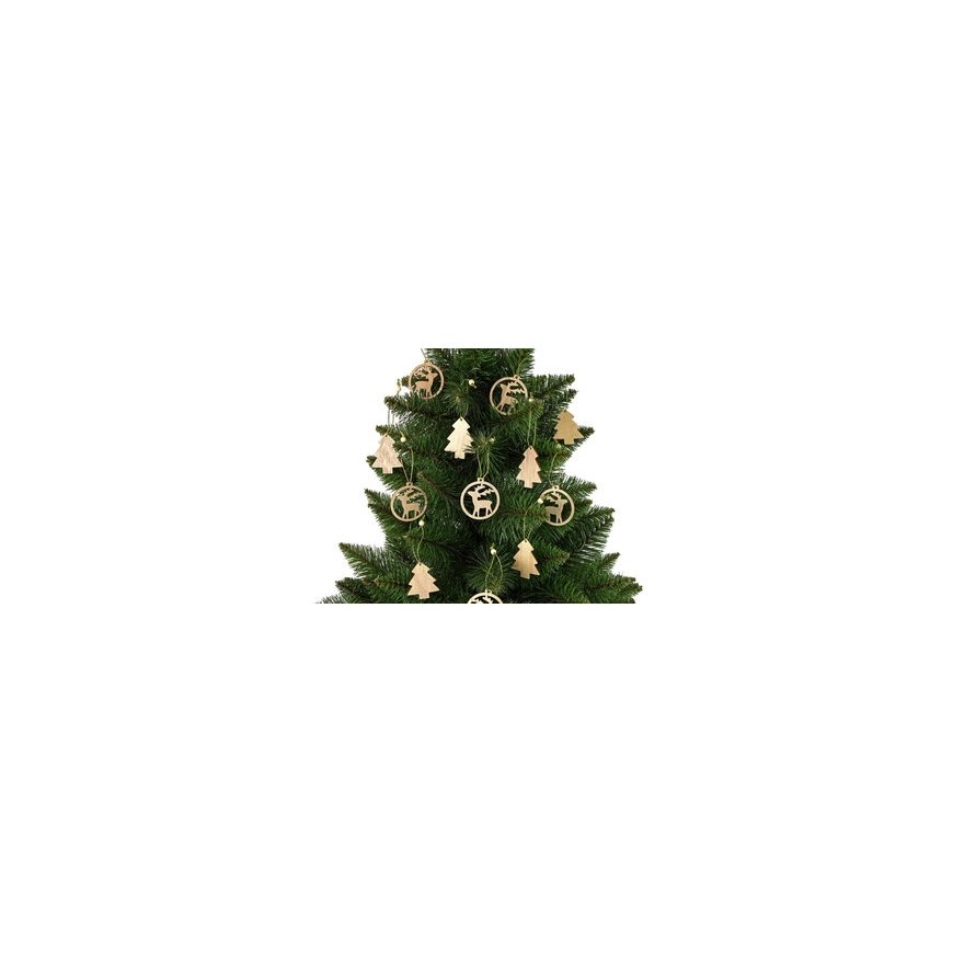 Mondex Kalėdinis žaisliukas, 4 dalys, 15 cm, sidabrinis – 2