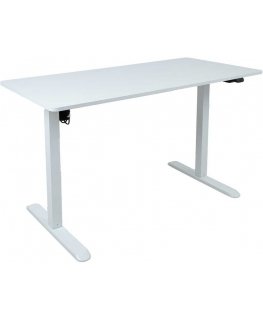 Home4You Rašomasis stalas ERGO LIGHT su 1 varikliu 120x60cm, baltas