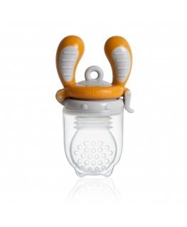 Jaunums! Akcija! Kidsme Food Feeder bērna ēdināšanas ierīce cietiem produktiem (liels) Amber no 6 mēn. 160337AM
