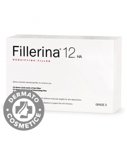 Set Duo, Labo, Fillerina 12HA Densifying Filler Grade 3, Anti-Wrinkle & Firming, Local Treatment Gel, For Face, 2 pcs, 30 ml