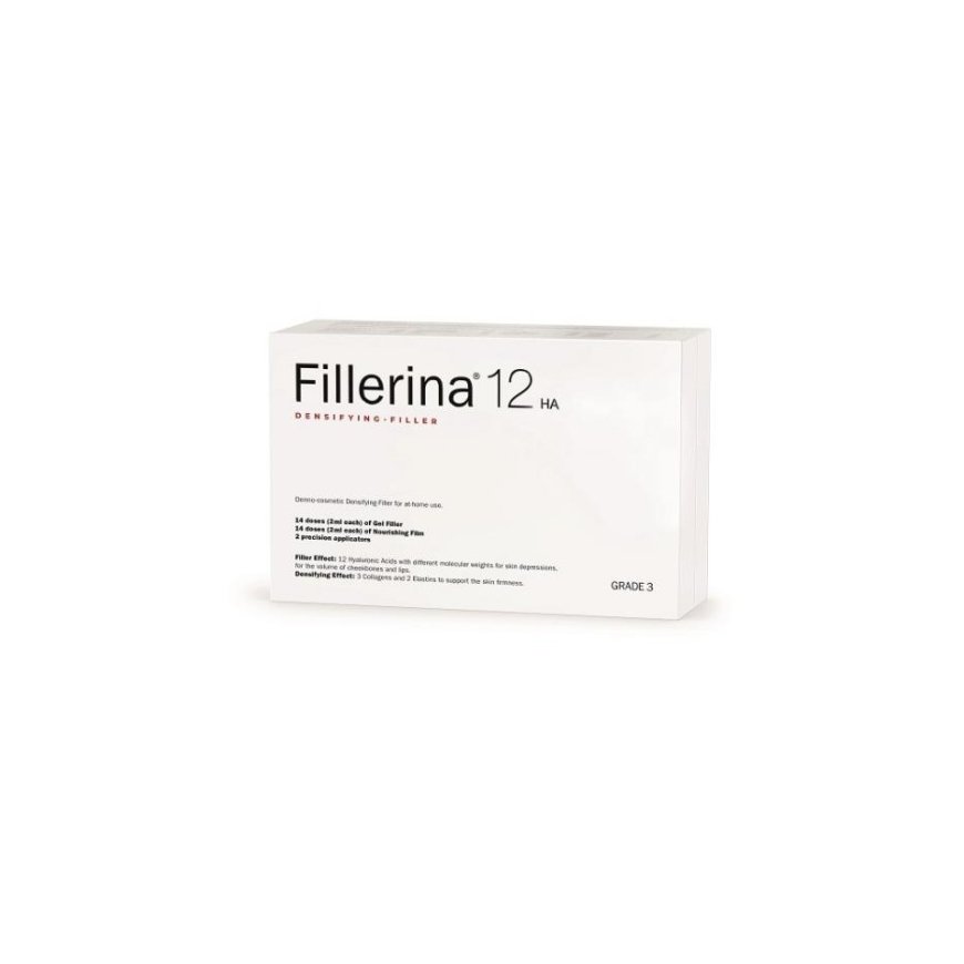 Set Duo, Labo, Fillerina 12HA Densifying Filler Grade 3, Anti-Wrinkle & Firming, Local Treatment Gel, For Face, 2 pcs, 30 ml – 2
