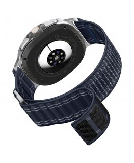Dirželis Spigen WBFO do Samsung Galaxy Watch 8 / Classic (40/44/46mm) tamsiai mėlyna