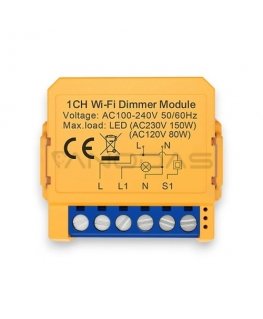 Avatto Išmanusis Wi-Fi jungiklis su dimeriu TRIAC, veikia su įprastu jungikliu, 230V 150W, TUYA / Smart Life