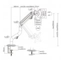 Gembird MA-DA1-02 monitor mount / stand 81.3 cm (32") Desk Black Gembird MA-DA1-02 monitor mount / stand 81.3 cm (32") Desk Black