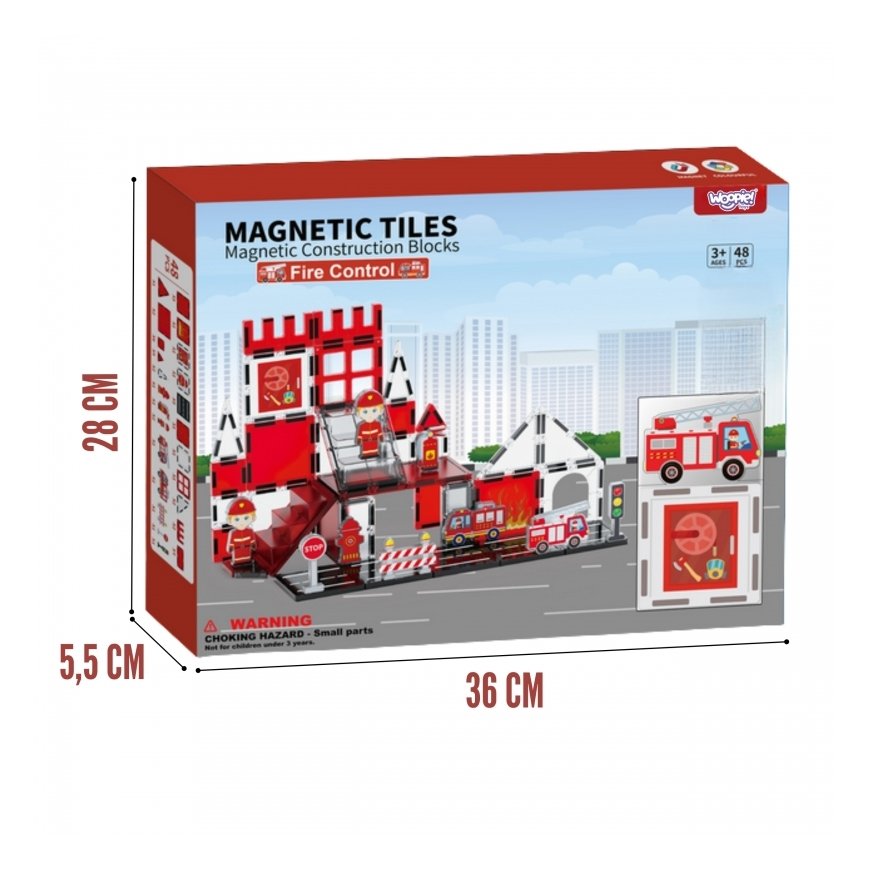 Woopie Magnetinis konstruktorius Gaisrinė 48 det.