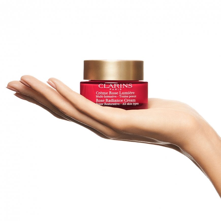 Clarins Rose Radiance Cream Super Restorative Päivävoide Kasvot, Niska 50 ml – 3