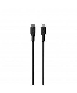PURO PUCAPLTUSBCICONBLK Lightning-kaapeli 1,5 m musta