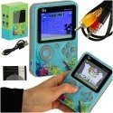 Ikonka Nešiojama mini retro žaidimų konsolė, mėlyna Ikonka Nešiojama mini retro žaidimų konsolė, mėlyna