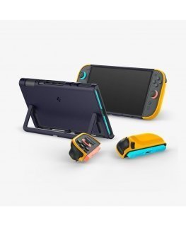 Spigen Nano Pop Suojus Nintendo Polykarbonaatti (PC) Laivasto, Keltainen