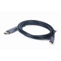 Gembird CC-USB3C-DPF-01-6 vaizdo kabelio adapteris 1,8 m C tipo USB DisplayPort Juoda, Pilka