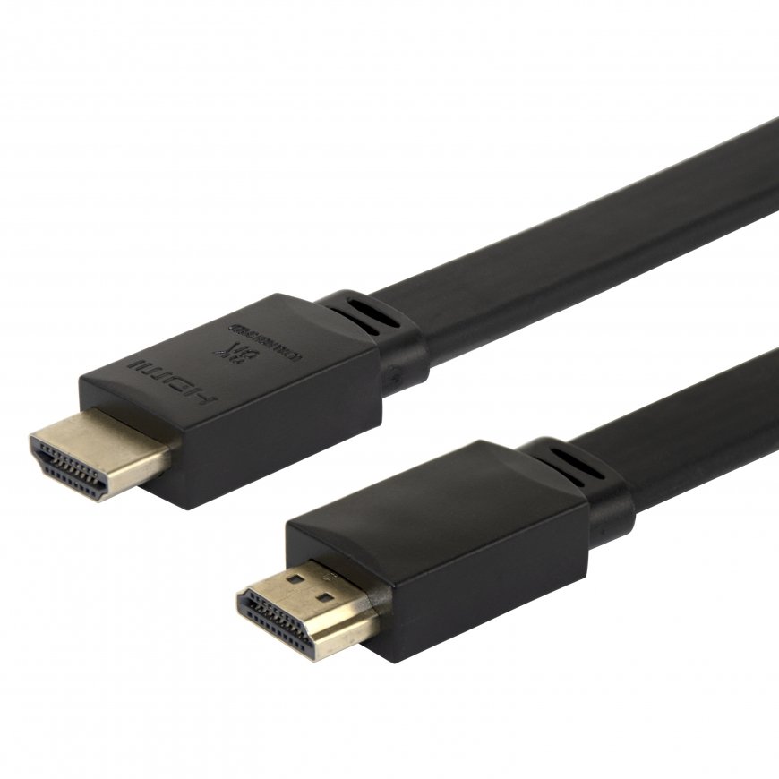 Deltaco HU-50-FLAT HDMI kabelis 5 m