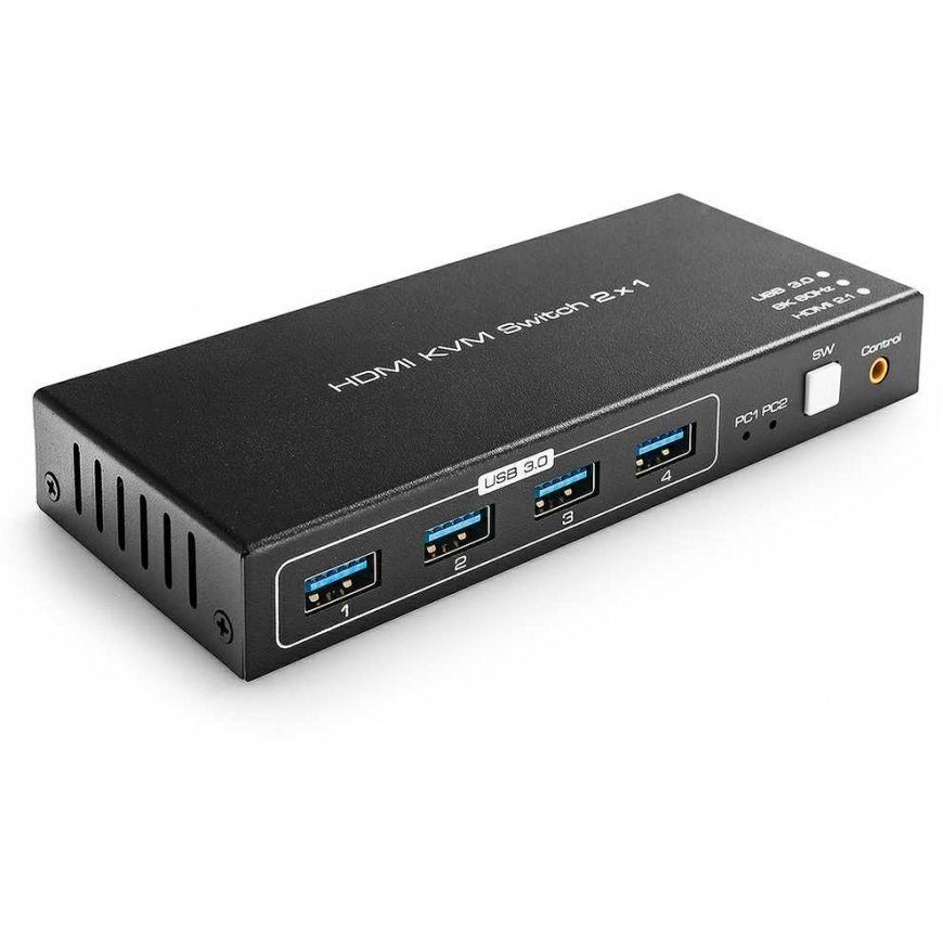 Perjunkite KVM USB + HDMI 2/1 Spacetronik SPH-KVM23 – 2