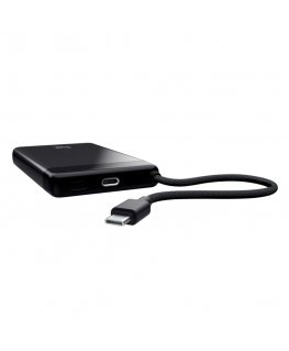 TRUST Powerbanka Fiera, 10000 mAh, S kabelem, 2x USB-C, juoda