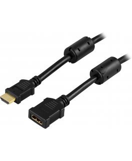 Deltaco HDMI-121 HDMI cable 1 m HDMI Type A (Standard) Black