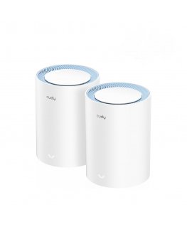 Cudy M1200 2-PACK Mesh Wi-Fi система Двухдиапазонный (2,4Ггц/5Ггц) Wi-Fi 5 (802.11ac) Белый 1 Внутренний