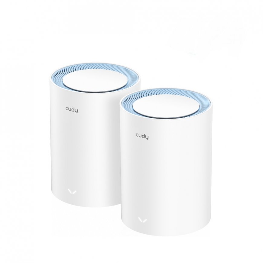 Cudy M1200 2-PACK wi-fi-võrgu süsteem Kaks sagedusala (2,4 GHz / 5 GHz) Wi-Fi 5 (802.11ac) Valge 1 S