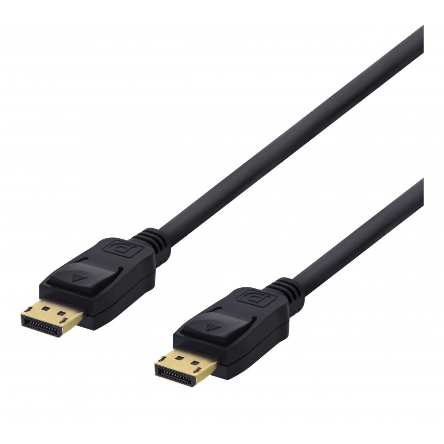 Deltaco DP-1022 DisplayPort kabelis 2 m Melns