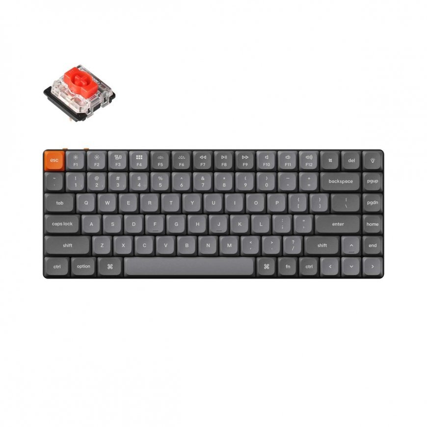 Keychron K3 Max klaviatūra Universalus USB + RF Wireless + Bluetooth Pilka