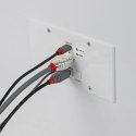 Lindy 150m Cat.6 HDMI 4K60 & Type C HDBaseT EU Wall Plate KVM Extender, Transmitter
