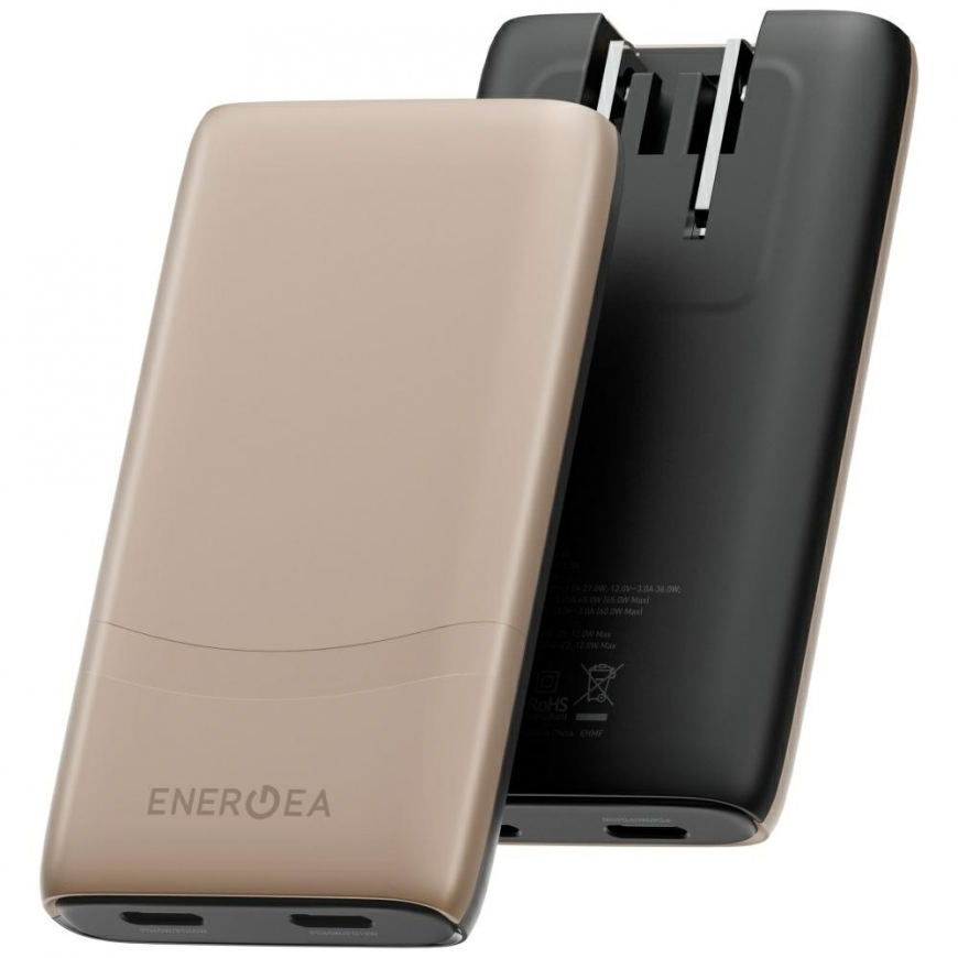 Wall charger Energea TravelWorld Edge 65W 2xUSB-C PD|PPS|QC3.0 (
